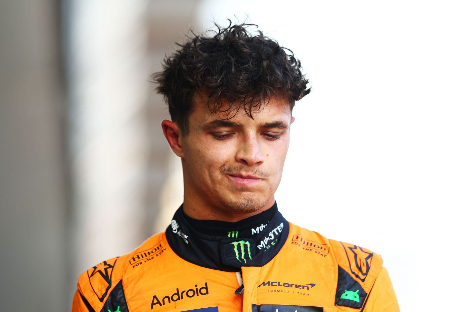17th placed qualifier Lando Norris of Great Britain and McLaren looks on - Source: Getty Images